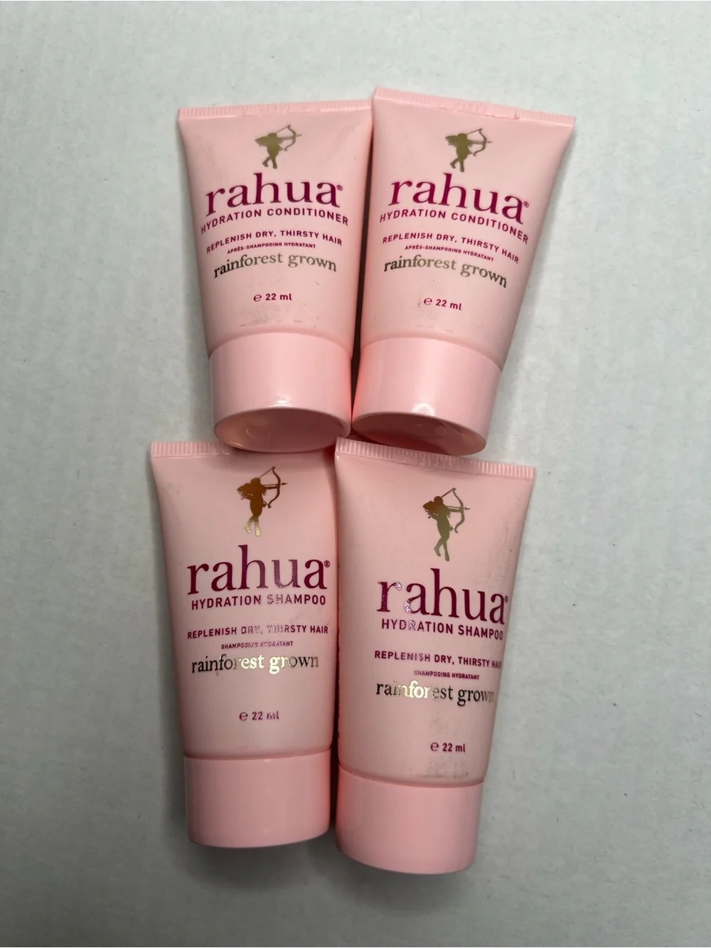 Rahua Hydration Shampoo & Conditioner Travel Set 4 x 22 mL Tubes